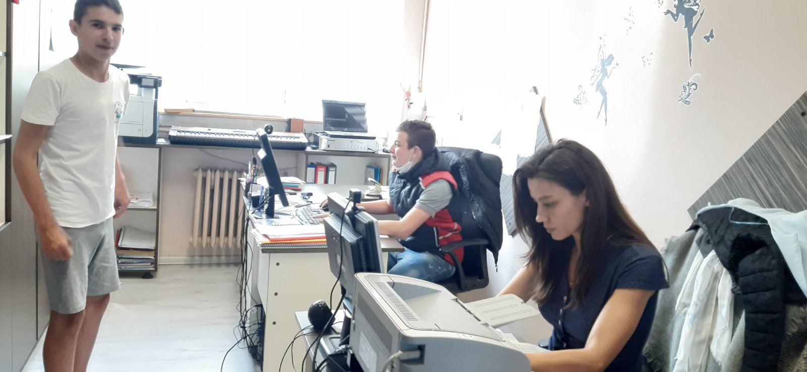 Работа с компютри в училището